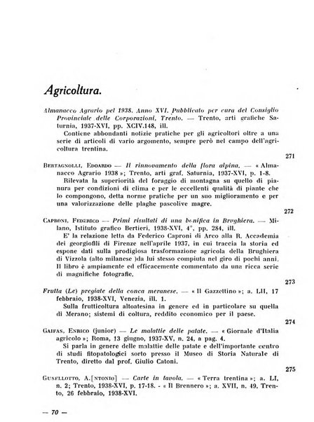 Bollettino bibliografico trimestrale della Venezia Tridentina