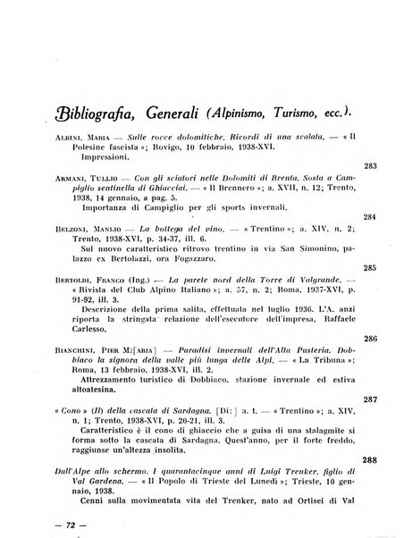 Bollettino bibliografico trimestrale della Venezia Tridentina