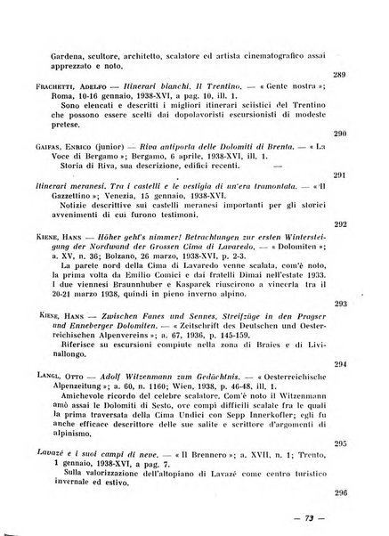 Bollettino bibliografico trimestrale della Venezia Tridentina