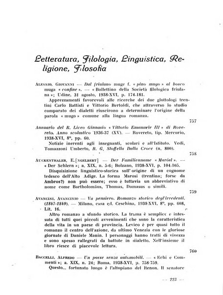 Bollettino bibliografico trimestrale della Venezia Tridentina