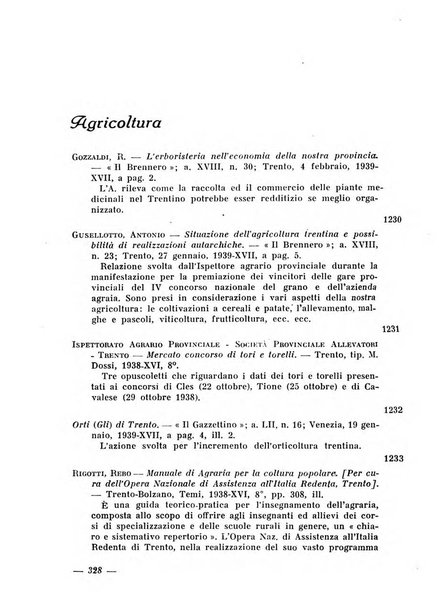 Bollettino bibliografico trimestrale della Venezia Tridentina