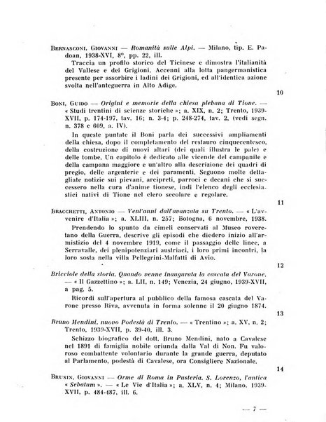 Bollettino bibliografico trimestrale della Venezia Tridentina