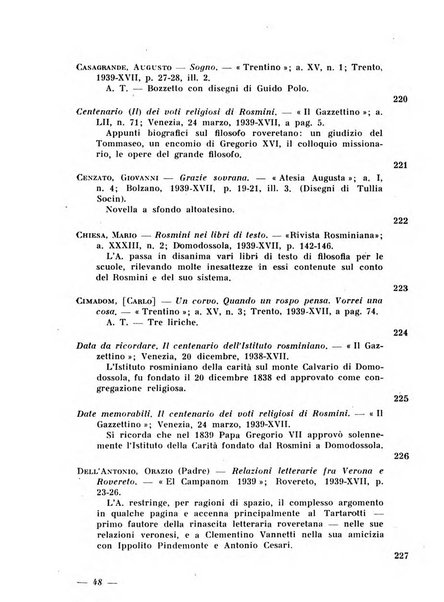 Bollettino bibliografico trimestrale della Venezia Tridentina