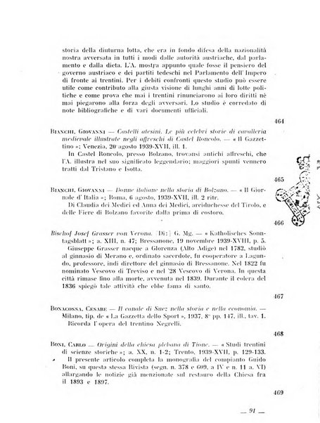 Bollettino bibliografico trimestrale della Venezia Tridentina