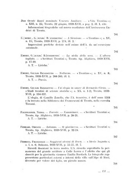 Bollettino bibliografico trimestrale della Venezia Tridentina