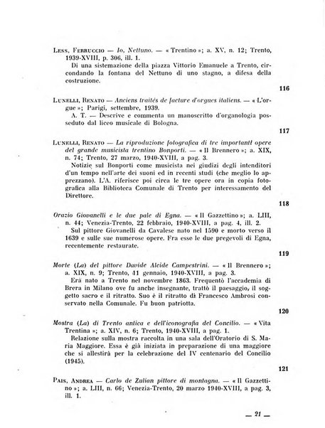 Bollettino bibliografico trimestrale della Venezia Tridentina