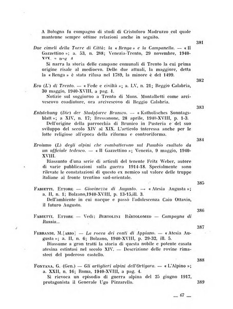 Bollettino bibliografico trimestrale della Venezia Tridentina