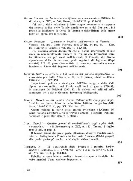 Bollettino bibliografico trimestrale della Venezia Tridentina