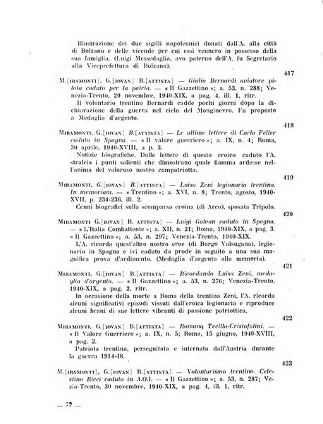 Bollettino bibliografico trimestrale della Venezia Tridentina