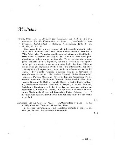 Bollettino bibliografico trimestrale della Venezia Tridentina