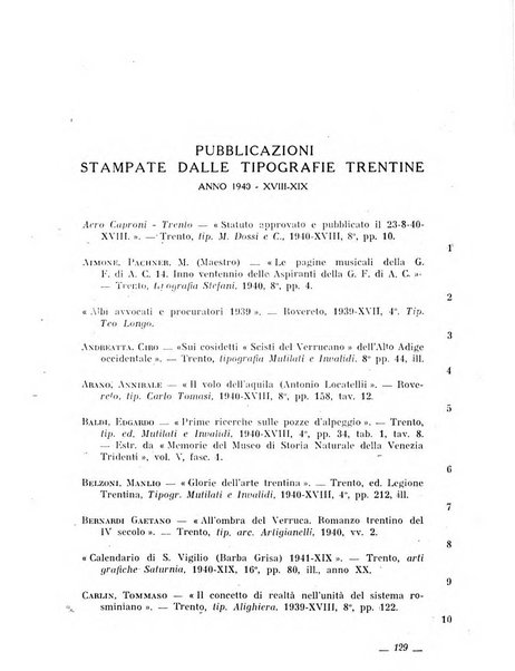 Bollettino bibliografico trimestrale della Venezia Tridentina