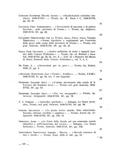 Bollettino bibliografico trimestrale della Venezia Tridentina