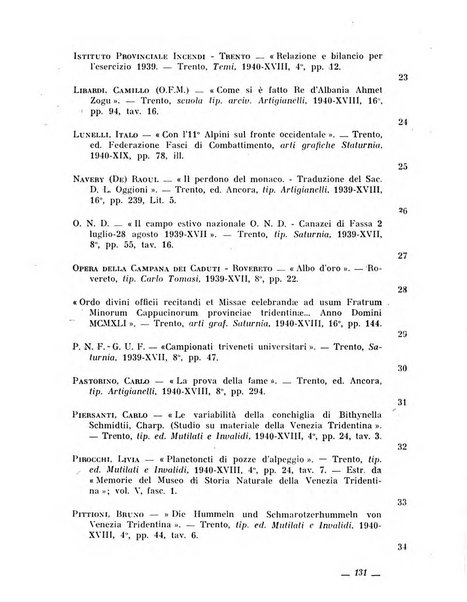 Bollettino bibliografico trimestrale della Venezia Tridentina