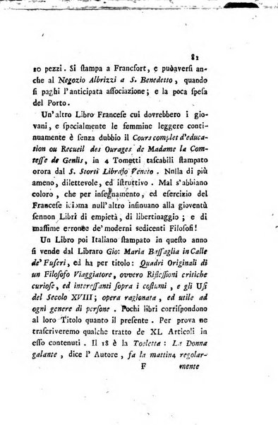 La donna galante ed erudita giornale dedicato al bel sesso