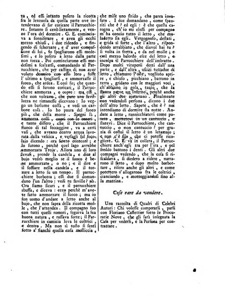 Gazzetta veneta che contiene tutto quello, ch'è da vendere, da comperare, da darsi a fitto, le cose ricercate, le perdute, le trovate, in Venezia, o fuori di Venezia, il prezzo delle merci, il valore de' cambj, ed altre notizie, parte dilettevoli, e parte utili al Pubblico