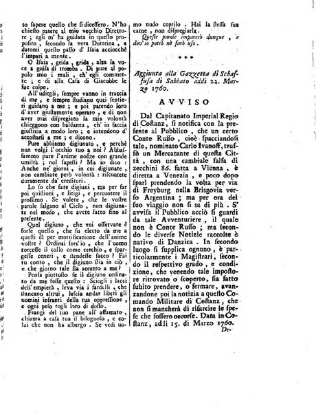 Gazzetta veneta che contiene tutto quello, ch'è da vendere, da comperare, da darsi a fitto, le cose ricercate, le perdute, le trovate, in Venezia, o fuori di Venezia, il prezzo delle merci, il valore de' cambj, ed altre notizie, parte dilettevoli, e parte utili al Pubblico