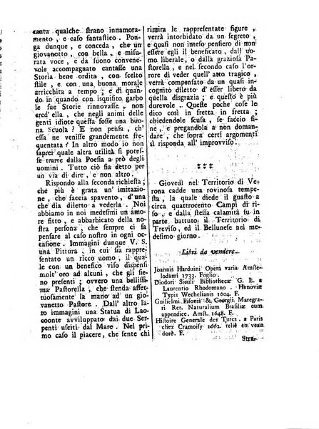 Gazzetta veneta che contiene tutto quello, ch'è da vendere, da comperare, da darsi a fitto, le cose ricercate, le perdute, le trovate, in Venezia, o fuori di Venezia, il prezzo delle merci, il valore de' cambj, ed altre notizie, parte dilettevoli, e parte utili al Pubblico