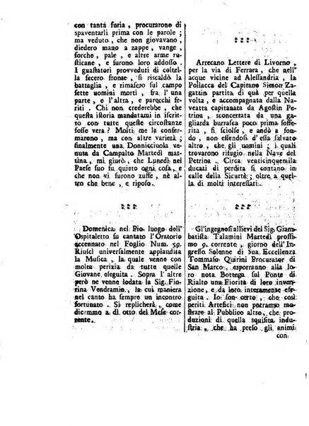 Gazzetta veneta che contiene tutto quello, ch'è da vendere, da comperare, da darsi a fitto, le cose ricercate, le perdute, le trovate, in Venezia, o fuori di Venezia, il prezzo delle merci, il valore de' cambj, ed altre notizie, parte dilettevoli, e parte utili al Pubblico