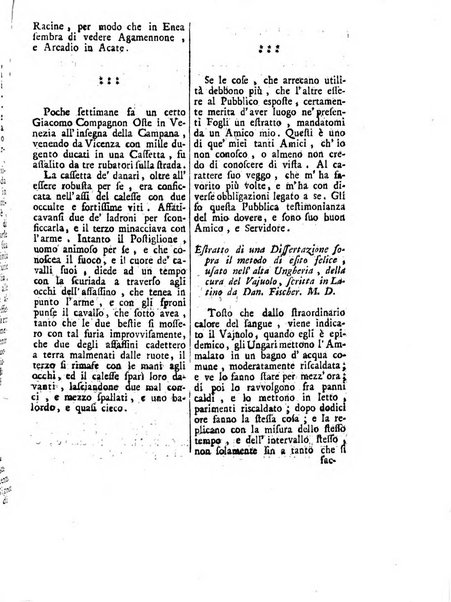 Gazzetta veneta che contiene tutto quello, ch'è da vendere, da comperare, da darsi a fitto, le cose ricercate, le perdute, le trovate, in Venezia, o fuori di Venezia, il prezzo delle merci, il valore de' cambj, ed altre notizie, parte dilettevoli, e parte utili al Pubblico