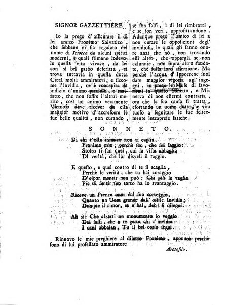 Gazzetta veneta che contiene tutto quello, ch'è da vendere, da comperare, da darsi a fitto, le cose ricercate, le perdute, le trovate, in Venezia, o fuori di Venezia, il prezzo delle merci, il valore de' cambj, ed altre notizie, parte dilettevoli, e parte utili al Pubblico