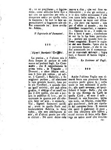 Gazzetta veneta che contiene tutto quello, ch'è da vendere, da comperare, da darsi a fitto, le cose ricercate, le perdute, le trovate, in Venezia, o fuori di Venezia, il prezzo delle merci, il valore de' cambj, ed altre notizie, parte dilettevoli, e parte utili al Pubblico