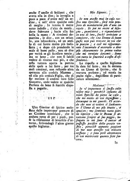 Gazzetta veneta che contiene tutto quello, ch'è da vendere, da comperare, da darsi a fitto, le cose ricercate, le perdute, le trovate, in Venezia, o fuori di Venezia, il prezzo delle merci, il valore de' cambj, ed altre notizie, parte dilettevoli, e parte utili al Pubblico