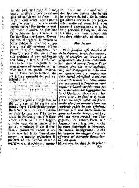 Gazzetta veneta che contiene tutto quello, ch'è da vendere, da comperare, da darsi a fitto, le cose ricercate, le perdute, le trovate, in Venezia, o fuori di Venezia, il prezzo delle merci, il valore de' cambj, ed altre notizie, parte dilettevoli, e parte utili al Pubblico