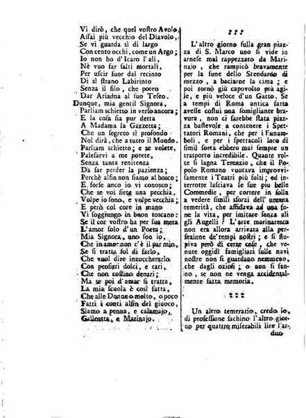 Gazzetta veneta che contiene tutto quello, ch'è da vendere, da comperare, da darsi a fitto, le cose ricercate, le perdute, le trovate, in Venezia, o fuori di Venezia, il prezzo delle merci, il valore de' cambj, ed altre notizie, parte dilettevoli, e parte utili al Pubblico