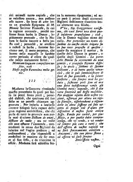 Gazzetta veneta che contiene tutto quello, ch'è da vendere, da comperare, da darsi a fitto, le cose ricercate, le perdute, le trovate, in Venezia, o fuori di Venezia, il prezzo delle merci, il valore de' cambj, ed altre notizie, parte dilettevoli, e parte utili al Pubblico