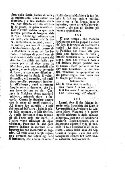 Gazzetta veneta che contiene tutto quello, ch'è da vendere, da comperare, da darsi a fitto, le cose ricercate, le perdute, le trovate, in Venezia, o fuori di Venezia, il prezzo delle merci, il valore de' cambj, ed altre notizie, parte dilettevoli, e parte utili al Pubblico