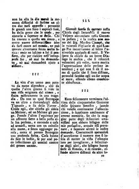 Gazzetta veneta che contiene tutto quello, ch'è da vendere, da comperare, da darsi a fitto, le cose ricercate, le perdute, le trovate, in Venezia, o fuori di Venezia, il prezzo delle merci, il valore de' cambj, ed altre notizie, parte dilettevoli, e parte utili al Pubblico