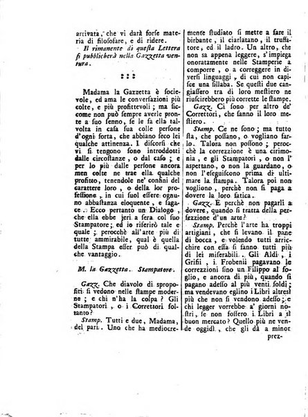 Gazzetta veneta che contiene tutto quello, ch'è da vendere, da comperare, da darsi a fitto, le cose ricercate, le perdute, le trovate, in Venezia, o fuori di Venezia, il prezzo delle merci, il valore de' cambj, ed altre notizie, parte dilettevoli, e parte utili al Pubblico