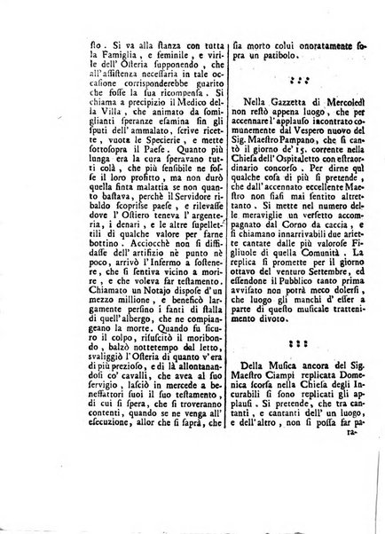 Gazzetta veneta che contiene tutto quello, ch'è da vendere, da comperare, da darsi a fitto, le cose ricercate, le perdute, le trovate, in Venezia, o fuori di Venezia, il prezzo delle merci, il valore de' cambj, ed altre notizie, parte dilettevoli, e parte utili al Pubblico