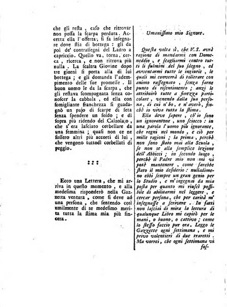 Gazzetta veneta che contiene tutto quello, ch'è da vendere, da comperare, da darsi a fitto, le cose ricercate, le perdute, le trovate, in Venezia, o fuori di Venezia, il prezzo delle merci, il valore de' cambj, ed altre notizie, parte dilettevoli, e parte utili al Pubblico