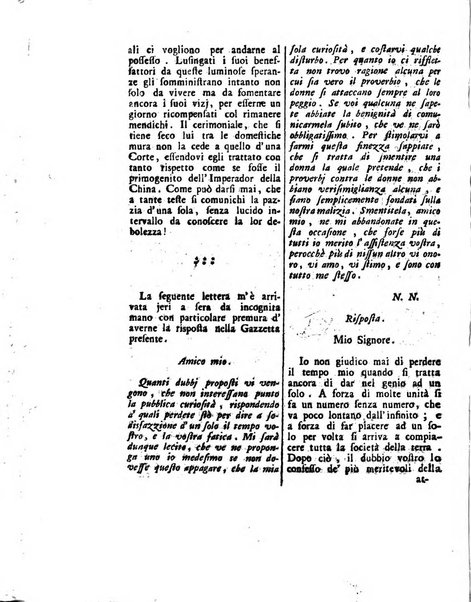 Gazzetta veneta che contiene tutto quello, ch'è da vendere, da comperare, da darsi a fitto, le cose ricercate, le perdute, le trovate, in Venezia, o fuori di Venezia, il prezzo delle merci, il valore de' cambj, ed altre notizie, parte dilettevoli, e parte utili al Pubblico