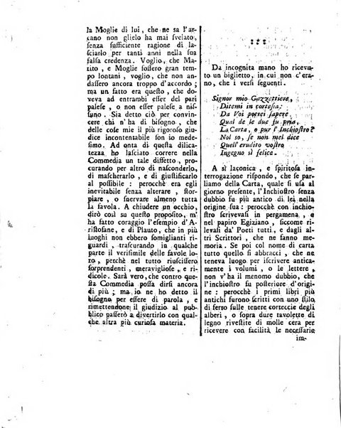 Gazzetta veneta che contiene tutto quello, ch'è da vendere, da comperare, da darsi a fitto, le cose ricercate, le perdute, le trovate, in Venezia, o fuori di Venezia, il prezzo delle merci, il valore de' cambj, ed altre notizie, parte dilettevoli, e parte utili al Pubblico