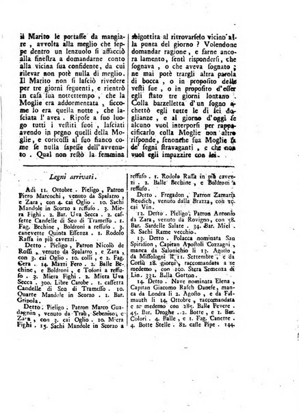 Gazzetta veneta che contiene tutto quello, ch'è da vendere, da comperare, da darsi a fitto, le cose ricercate, le perdute, le trovate, in Venezia, o fuori di Venezia, il prezzo delle merci, il valore de' cambj, ed altre notizie, parte dilettevoli, e parte utili al Pubblico