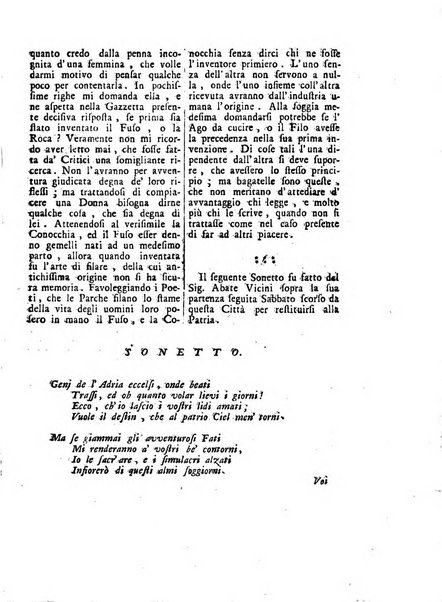 Gazzetta veneta che contiene tutto quello, ch'è da vendere, da comperare, da darsi a fitto, le cose ricercate, le perdute, le trovate, in Venezia, o fuori di Venezia, il prezzo delle merci, il valore de' cambj, ed altre notizie, parte dilettevoli, e parte utili al Pubblico