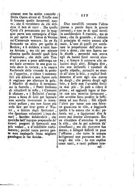 Gazzetta veneta che contiene tutto quello, ch'è da vendere, da comperare, da darsi a fitto, le cose ricercate, le perdute, le trovate, in Venezia, o fuori di Venezia, il prezzo delle merci, il valore de' cambj, ed altre notizie, parte dilettevoli, e parte utili al Pubblico