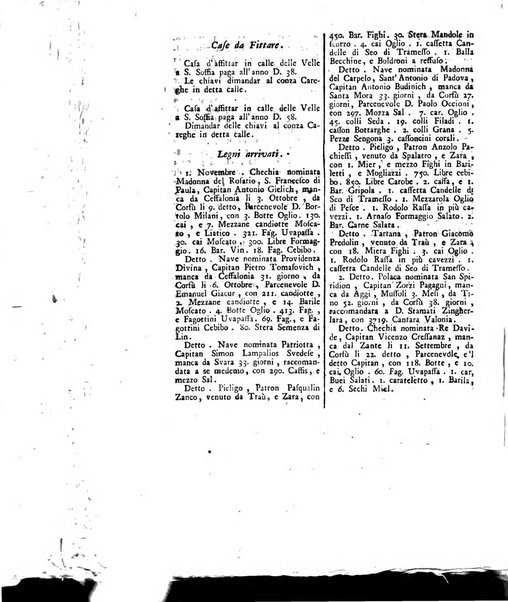 Gazzetta veneta che contiene tutto quello, ch'è da vendere, da comperare, da darsi a fitto, le cose ricercate, le perdute, le trovate, in Venezia, o fuori di Venezia, il prezzo delle merci, il valore de' cambj, ed altre notizie, parte dilettevoli, e parte utili al Pubblico