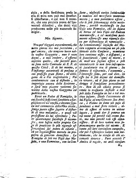 Gazzetta veneta che contiene tutto quello, ch'è da vendere, da comperare, da darsi a fitto, le cose ricercate, le perdute, le trovate, in Venezia, o fuori di Venezia, il prezzo delle merci, il valore de' cambj, ed altre notizie, parte dilettevoli, e parte utili al Pubblico