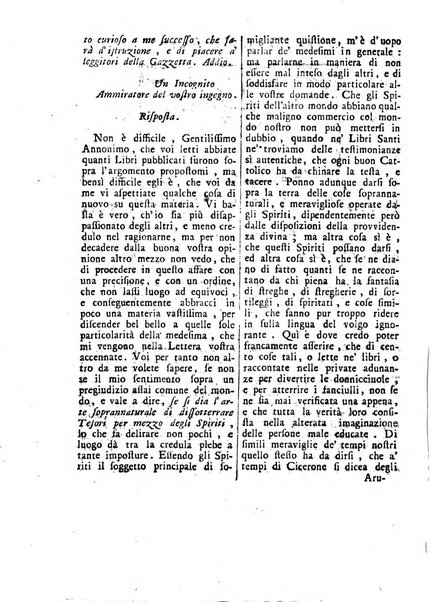 Gazzetta veneta che contiene tutto quello, ch'è da vendere, da comperare, da darsi a fitto, le cose ricercate, le perdute, le trovate, in Venezia, o fuori di Venezia, il prezzo delle merci, il valore de' cambj, ed altre notizie, parte dilettevoli, e parte utili al Pubblico