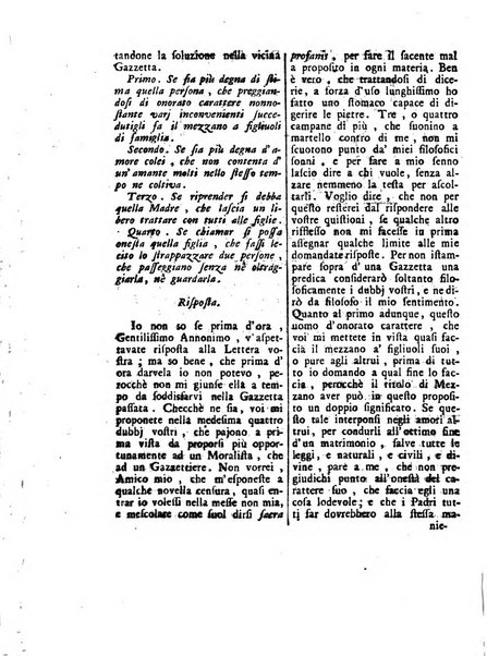 Gazzetta veneta che contiene tutto quello, ch'è da vendere, da comperare, da darsi a fitto, le cose ricercate, le perdute, le trovate, in Venezia, o fuori di Venezia, il prezzo delle merci, il valore de' cambj, ed altre notizie, parte dilettevoli, e parte utili al Pubblico