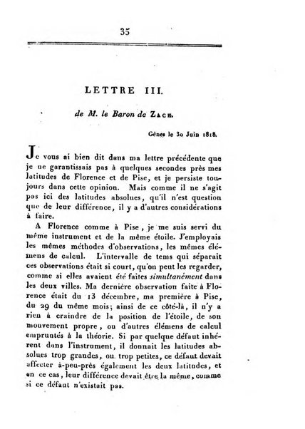 Correspondance astronomique, geographique, hydrographique et statistique du Baron de Zach