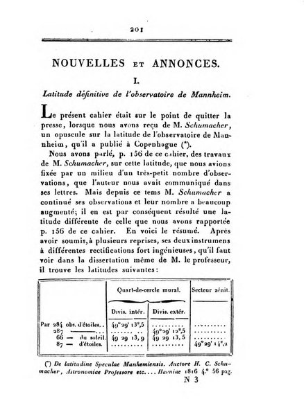 Correspondance astronomique, geographique, hydrographique et statistique du Baron de Zach