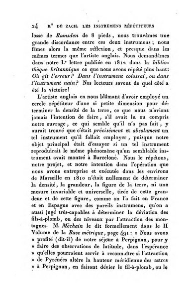 Correspondance astronomique, geographique, hydrographique et statistique du Baron de Zach