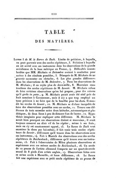 Correspondance astronomique, geographique, hydrographique et statistique du Baron de Zach