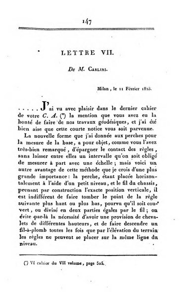 Correspondance astronomique, geographique, hydrographique et statistique du Baron de Zach