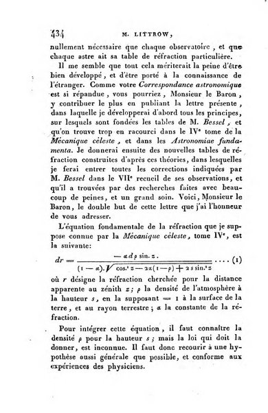 Correspondance astronomique, geographique, hydrographique et statistique du Baron de Zach