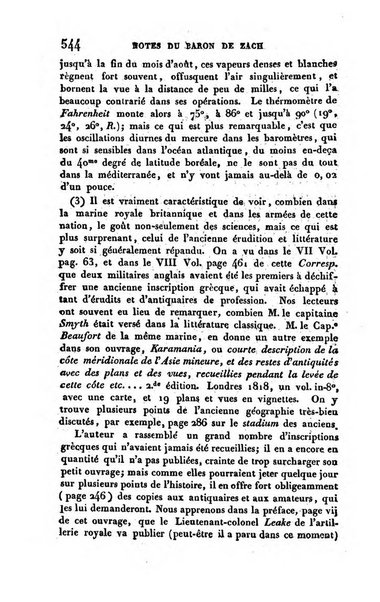 Correspondance astronomique, geographique, hydrographique et statistique du Baron de Zach